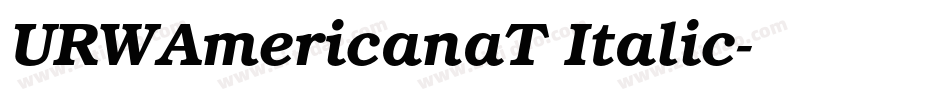 URWAmericanaT Italic字体转换